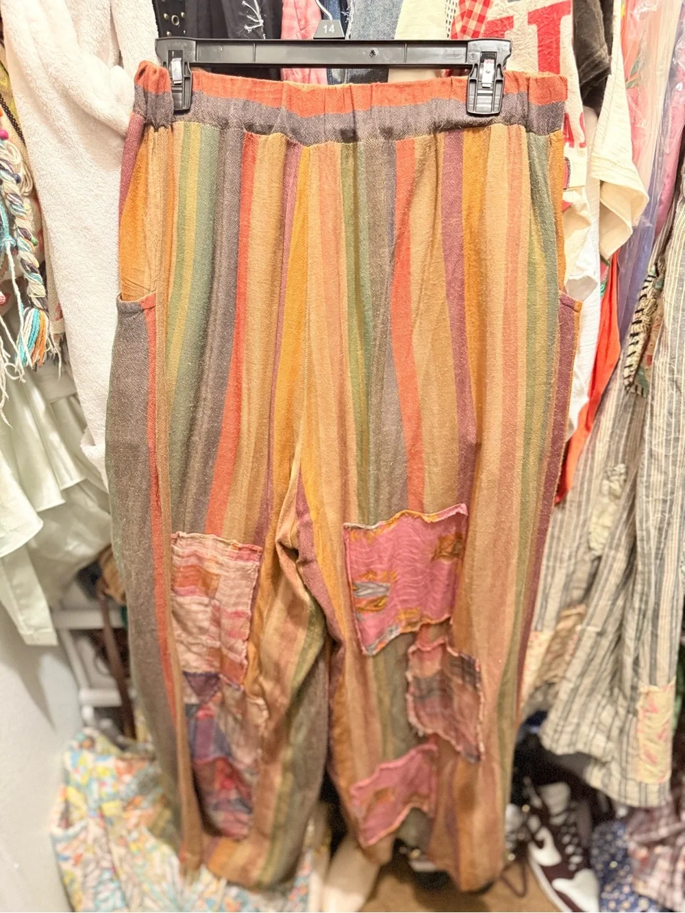 Jaded Gypsy Endless Rainbows Wide-Leg Pants